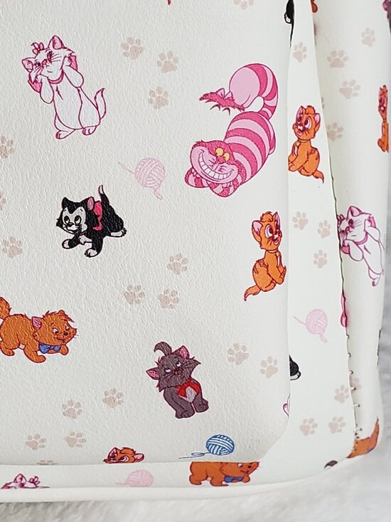 Loungefly Disney Cats Mini-Backpack AllOver Print Cheshire Aristocats NWT! main image 8